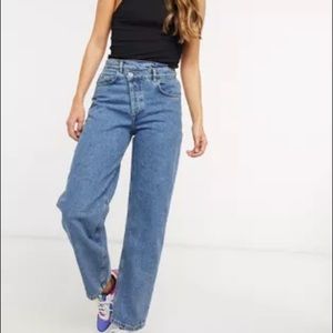 ASOS INVERTED/CROSS DENIM DAD JEANS
